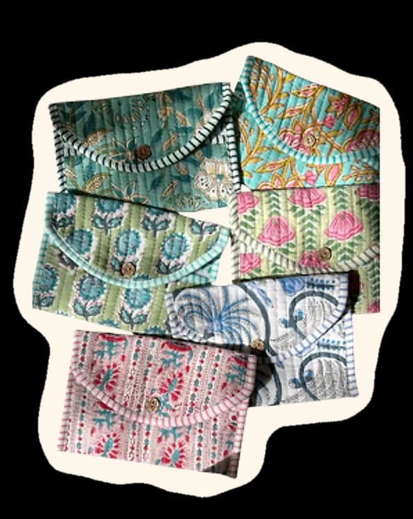 Quilted pouches